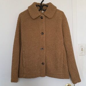 Uniqlo Beige Fleece Teddy Jacket